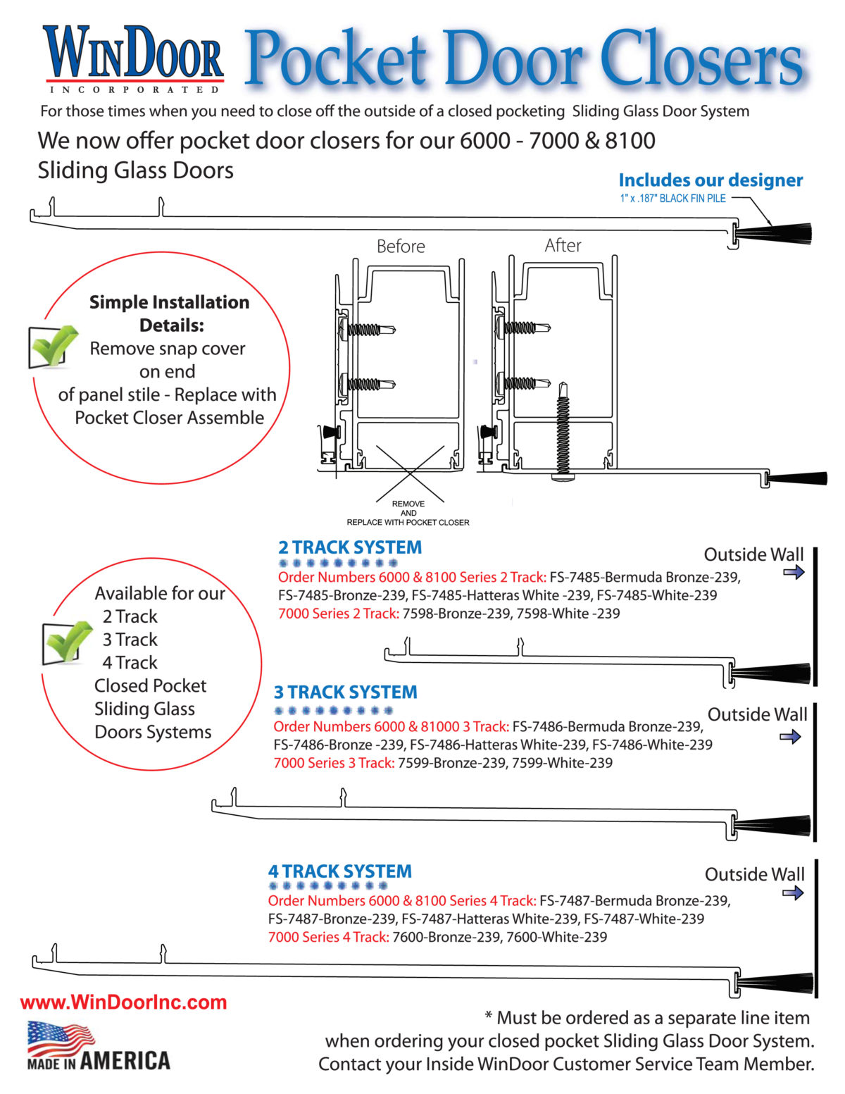 8100 Series Aluminum Sliding Glass Door WinDoor 8100 Series Sliders